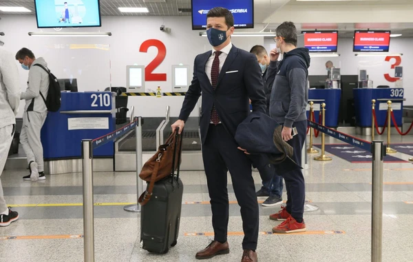 Сборная Сербии вылетела на матч в Баку - ФОТО