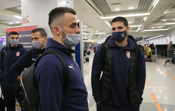 Сборная Сербии вылетела на матч в Баку - ФОТО