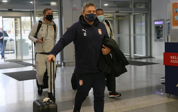 Сборная Сербии вылетела на матч в Баку - ФОТО