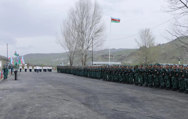 Ermənistanla sərhəddə yeni hərbi hissə fəaliyyətə başlayıb - FOTO