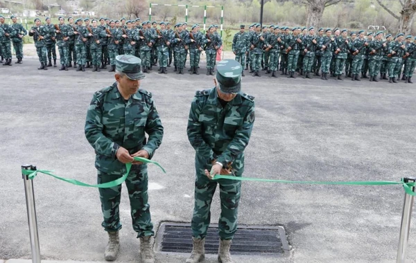Ermənistanla sərhəddə yeni hərbi hissə fəaliyyətə başlayıb - FOTO