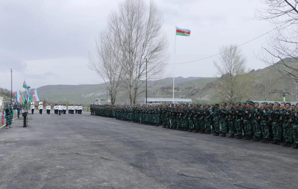 На границе с Арменией начала действовать очередная воинская часть - ФОТО