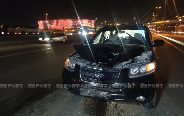 В Баку автомобиль насмерть сбил пешехода  - ФОТО