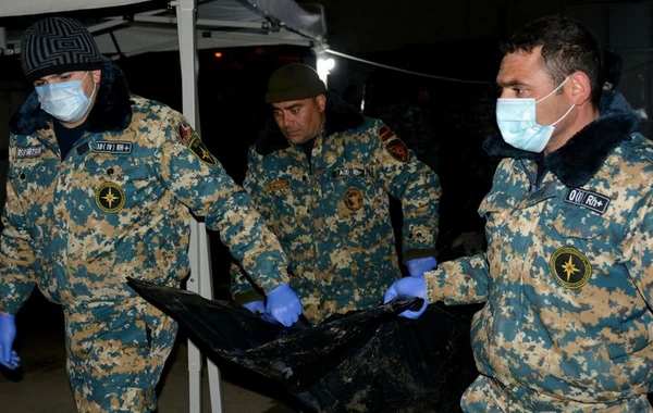 Daha 9 erməni hərbçinin meyitinin qalıqları Ermənistana təhvil verilib