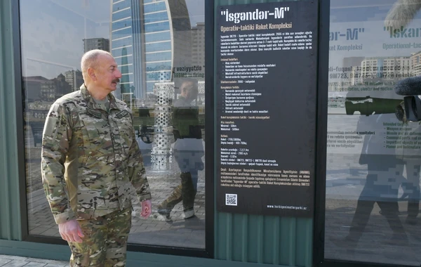 Ильхам Алиев на открытии Парка военных трофеев в Баку - ФОТО