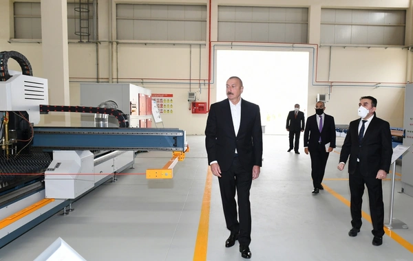 Prezident Hacıqabul Sənaye Məhəlləsinin açılışında iştirak edib - YENİLƏNİB - FOTO