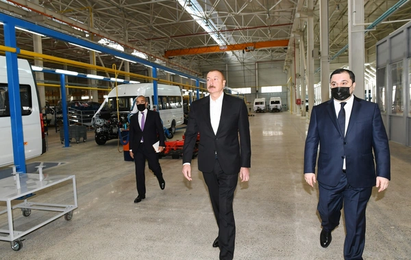 Prezident Hacıqabul Sənaye Məhəlləsinin açılışında iştirak edib - YENİLƏNİB - FOTO
