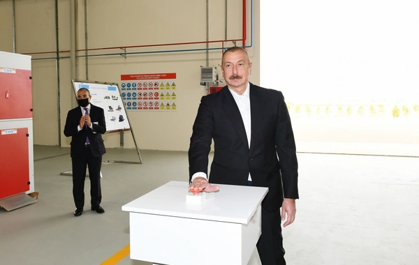 Prezident Hacıqabul Sənaye Məhəlləsinin açılışında iştirak edib - YENİLƏNİB - FOTO