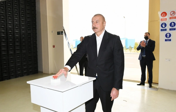 Prezident Hacıqabul Sənaye Məhəlləsinin açılışında iştirak edib - YENİLƏNİB - FOTO