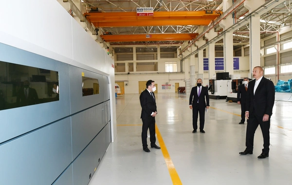 Prezident Hacıqabul Sənaye Məhəlləsinin açılışında iştirak edib - YENİLƏNİB - FOTO
