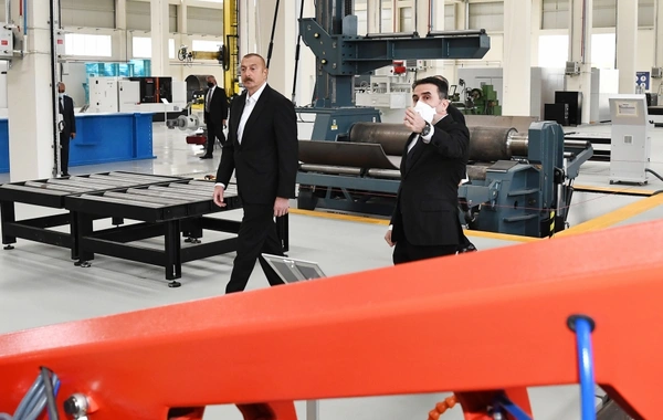 Prezident Hacıqabul Sənaye Məhəlləsinin açılışında iştirak edib - YENİLƏNİB - FOTO