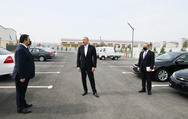 Prezident Hacıqabul Sənaye Məhəlləsinin açılışında iştirak edib - YENİLƏNİB - FOTO
