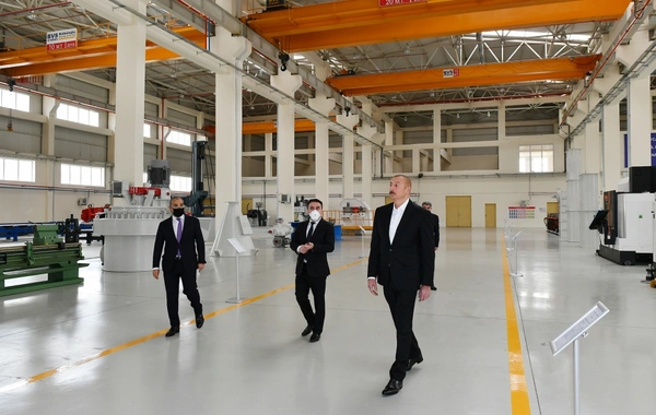 Prezident Hacıqabul Sənaye Məhəlləsinin açılışında iştirak edib - YENİLƏNİB - FOTO