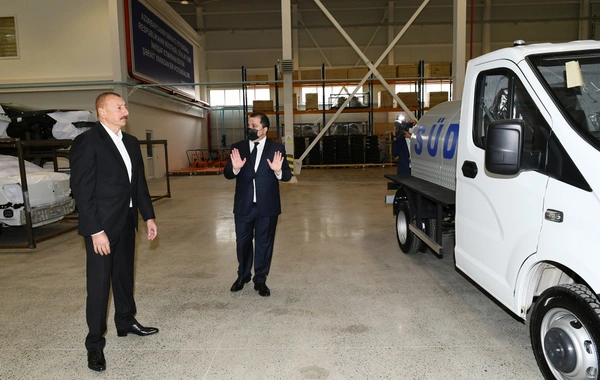 Prezident Hacıqabul Sənaye Məhəlləsinin açılışında iştirak edib - YENİLƏNİB - FOTO