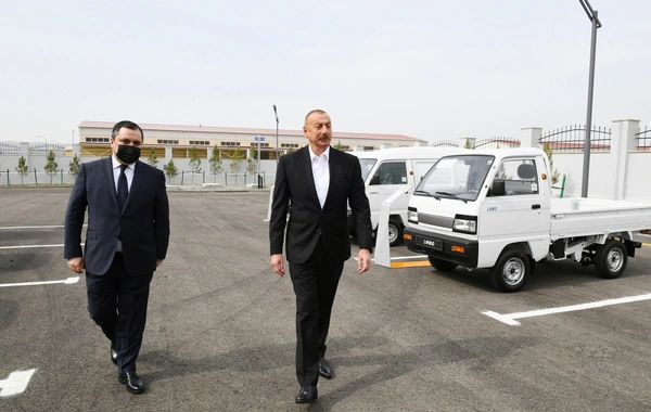 Prezident Hacıqabul Sənaye Məhəlləsinin açılışında iştirak edib - YENİLƏNİB - FOTO