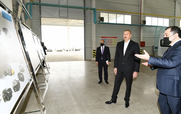 Prezident Hacıqabul Sənaye Məhəlləsinin açılışında iştirak edib - YENİLƏNİB - FOTO
