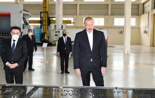 Prezident Hacıqabul Sənaye Məhəlləsinin açılışında iştirak edib - YENİLƏNİB - FOTO