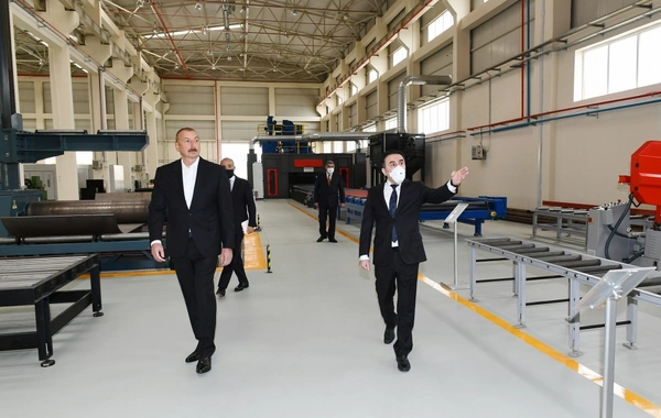 Prezident Hacıqabul Sənaye Məhəlləsinin açılışında iştirak edib - YENİLƏNİB - FOTO