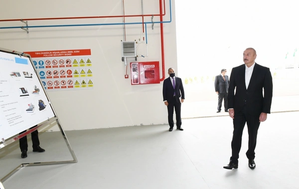 Prezident Hacıqabul Sənaye Məhəlləsinin açılışında iştirak edib - YENİLƏNİB - FOTO