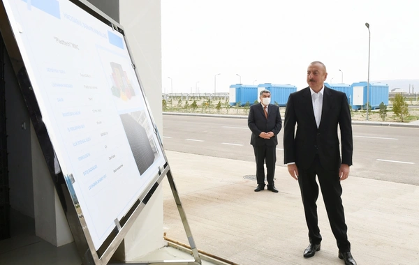 Prezident Hacıqabul Sənaye Məhəlləsinin açılışında iştirak edib - YENİLƏNİB - FOTO
