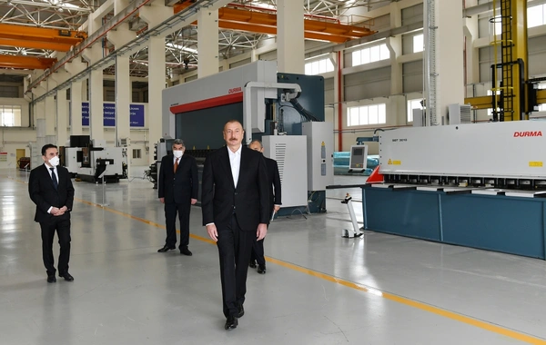 Prezident Hacıqabul Sənaye Məhəlləsinin açılışında iştirak edib - YENİLƏNİB - FOTO