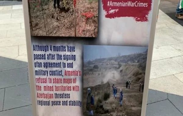 Ermənistanın mina xəritəsini verməməsinə İsveçdə etiraz edildi - FOTO