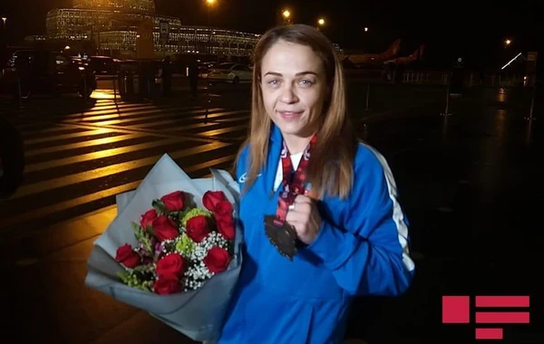 Восьмикратная чемпионка Европы Мария Стадник вернулась в Баку - ФОТО