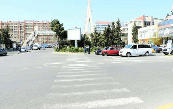 Bakıda yol hərəkətinin təşkilindəki qüsur aradan qaldırılıb - FOTO