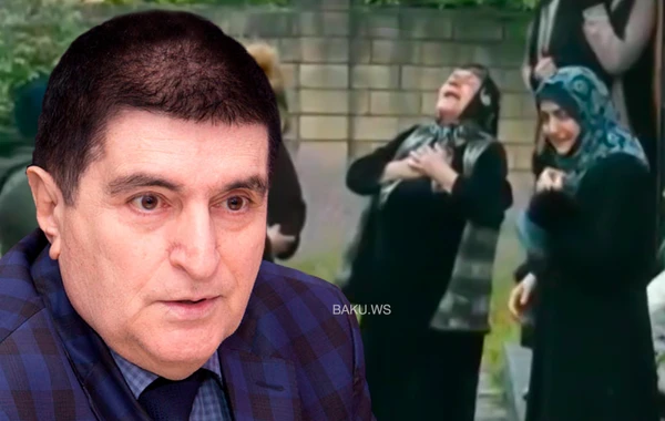 Baloğlan Əşrəfovun dəfnindən ürəkdağlayan görüntülər - VİDEO