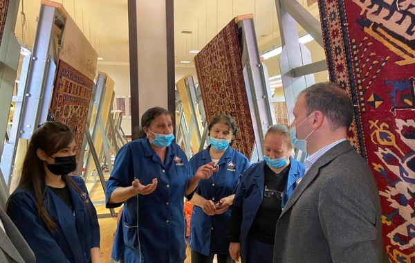 “Azərxalça” ASC-nin yeni sədri emalatxanalarla tanış olub - FOTO