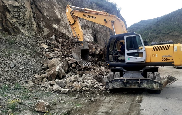Daşkəsəndə əsas avtomobil yolunda hərəkət məhdudlaşdırıldı - FOTO