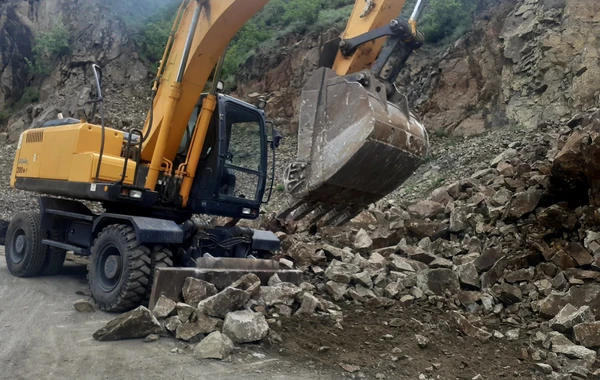 Daşkəsəndə əsas avtomobil yolunda hərəkət məhdudlaşdırıldı - FOTO