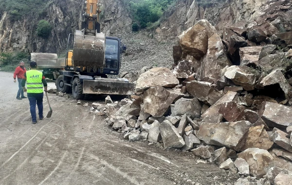 Daşkəsəndə əsas avtomobil yolunda hərəkət məhdudlaşdırıldı - FOTO