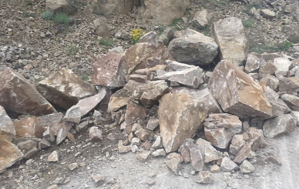 Daşkəsəndə əsas avtomobil yolunda hərəkət məhdudlaşdırıldı - FOTO