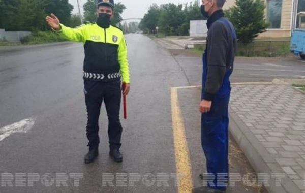 Kürdəmirdə yol polisi piyadalara qarşı reyd keçirdi - FOTO