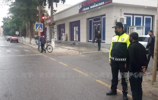 Kürdəmirdə yol polisi piyadalara qarşı reyd keçirdi - FOTO