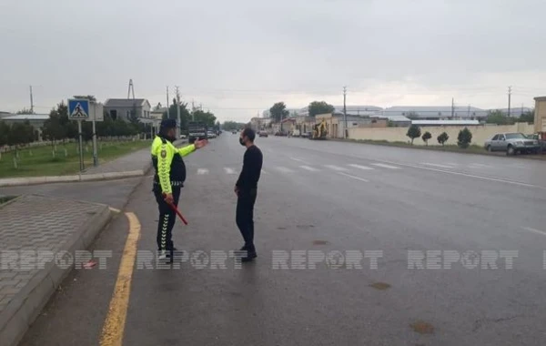Kürdəmirdə yol polisi piyadalara qarşı reyd keçirdi - FOTO