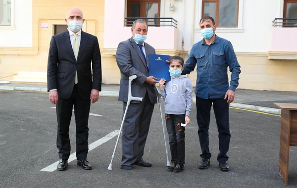 Şəhid ailələri və müharibə əlillərinə daha 50 mənzil təqdim olundu - FOTO
