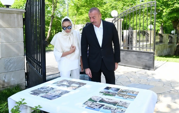 Prezident Qəbələnin Nic qəsəbəsindəki Müqəddəs Məryəm Ana Alban kilsəsində olub - FOTO - YENİLƏNİB