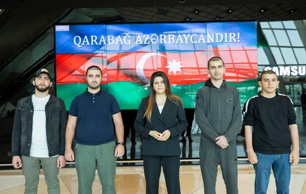 Türkiyəyə göndərilən daha 5 qazimiz sağalaraq Vətənə geri dönüb - FOTO