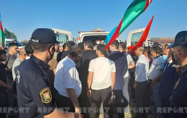 Vətən müharibəsində şəhid olmuş şəhidin nəşi doğulduğu rayona aparılıb - FOTO