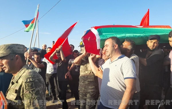 Vətən müharibəsində şəhid olmuş şəhidin nəşi doğulduğu rayona aparılıb - FOTO