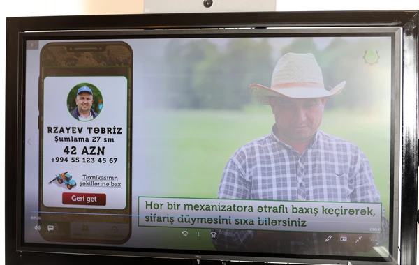 Kənd təsərrüfatında ilk dəfə istifadə olunacaq mobil tətbiqin təqdimatı olub - FOTO