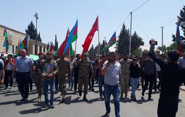 Şəhid Pərviz Nağıyev Tovuzda dəfn edilib - FOTO