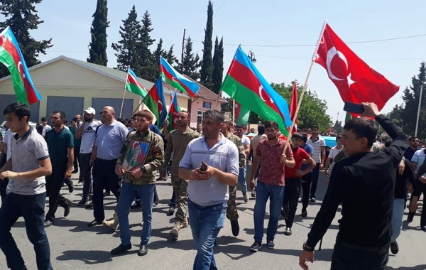 Şəhid Pərviz Nağıyev Tovuzda dəfn edilib - FOTO