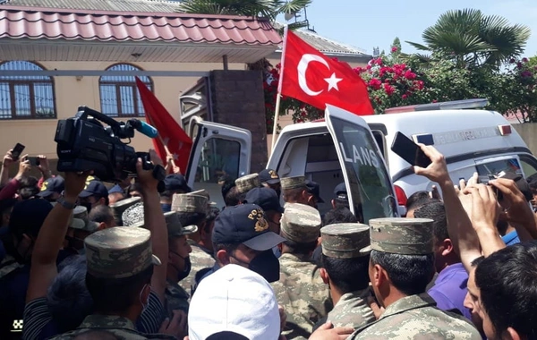 Şəhid Pərviz Nağıyev Tovuzda dəfn edilib - FOTO