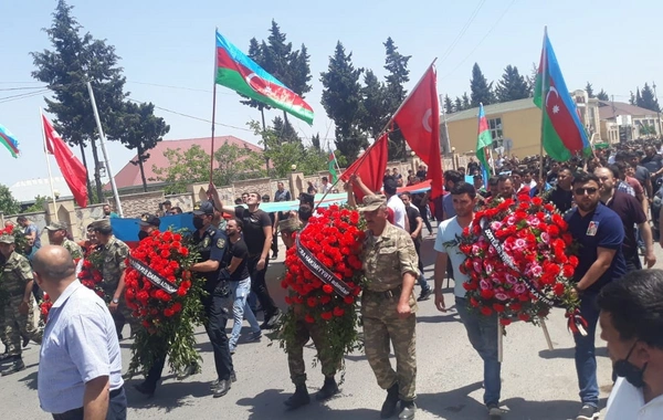 Şəhid Pərviz Nağıyev Tovuzda dəfn edilib - FOTO