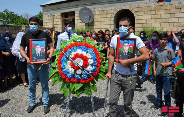Vətən müharibəsi şəhidi Qənbər Qənbərli Tərtərdə dəfn olundu - FOTO