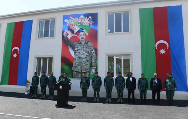 В Зангилане открылась новая воинская часть ГПС - ФОТО