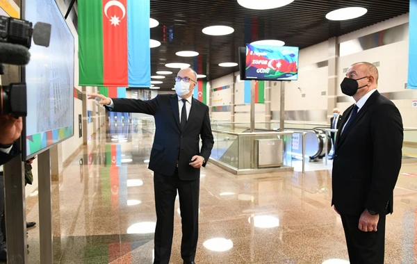 В Баку открылась станция метро "8 Ноября" - ФОТО